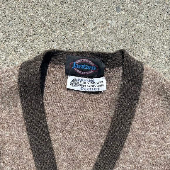 Vintage 90s Jantzen 100% wool cardigan - Picture 8 of 10